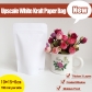 5 pcs White Kraft Paper Bags for Nuts Coated Kraft Paper Bags for Nuts Zip Lock Food Packaging